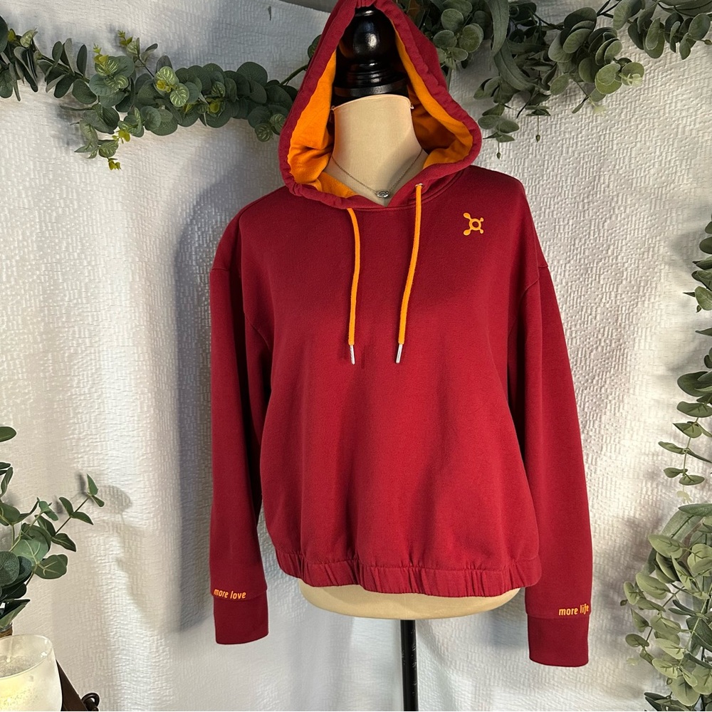 Women’s Maroon Hoodie with Gold Accent